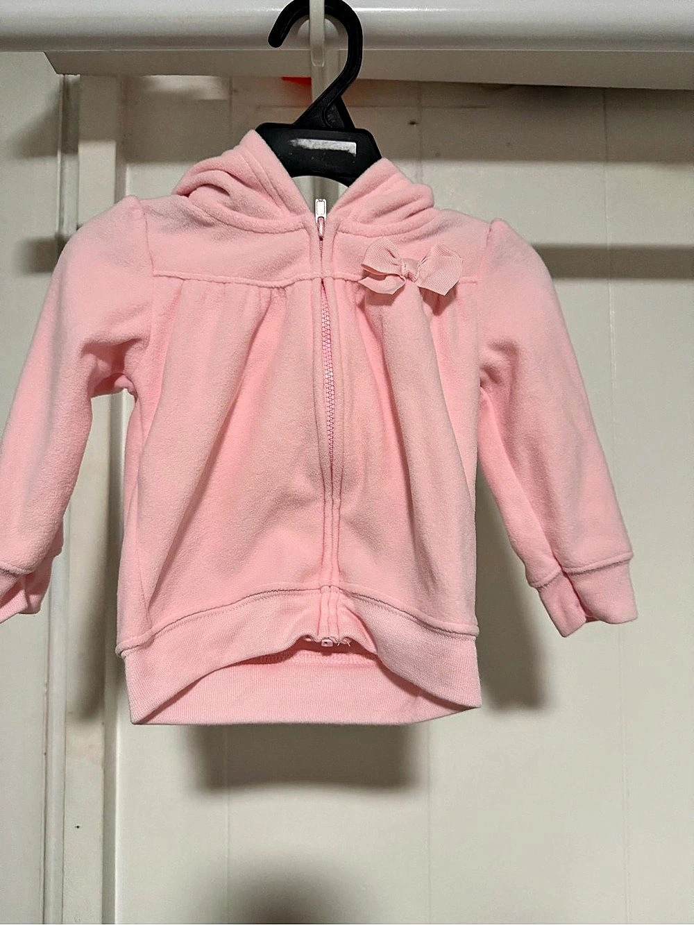 Pink Hooded Zip Jacket